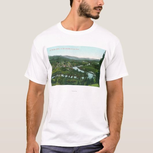Uitzicht van de stad aan de St. Joe T-shirt (Voorkant)