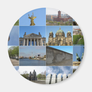 Uitzicht van de stad Berlijn in Duitsland Magneet