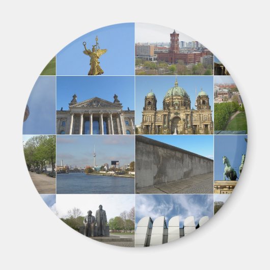 Uitzicht van de stad Berlijn in Duitsland Magneet (Voorkant)