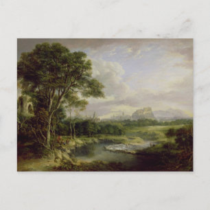 Uitzicht van de stad Edinburgh, c.1822 (olie op he Briefkaart