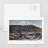 Uitzicht van de stad en de berg DeweySkagway, AK Briefkaart (Voorkant / Achterkant)