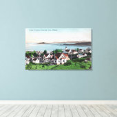 Uitzicht van de stad en het meer van Ewauna Canvas Afdruk (Insitu (Houten vloer))