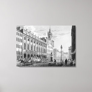 Uitzicht van de stad Hall, Exchange, Glasgow Canvas Afdruk