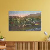 Uitzicht van de stad Juliaetta, ID Canvas Afdruk (Insitu (Woonkamer))