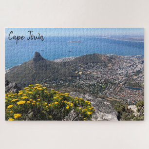 uitzicht van de stad kaapstad legpuzzel