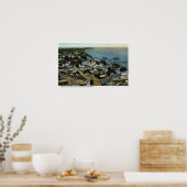 Uitzicht van de stad langs de oostkust van Pilgrim Poster (Keuken)