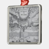 Uitzicht van de stad Madrid Metalen Ornament (Links)