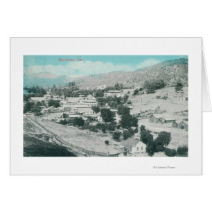 Uitzicht van de stad Mariposa, CA