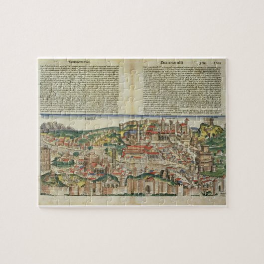 Uitzicht van de stad Rome, van de Neurenberg Chron Legpuzzel (Horizontaal)