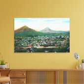 Uitzicht van de stad San Luis Obispo, CA Canvas Afdruk (Insitu (Woonkamer))