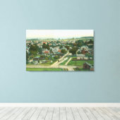 Uitzicht van de stad Santa Cruz, CA Canvas Afdruk (Insitu (Houten vloer))