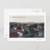 Uitzicht van de stad Santa Rosa, CA Briefkaart (Voorkant / Achterkant)
