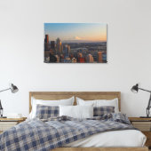 Uitzicht van de stad Seattle skyline 2 Canvas Afdruk (Insitu (Slaapkamer))