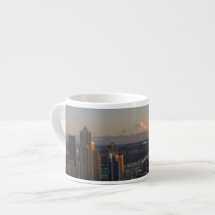 Uitzicht van de stad Seattle skyline 2 Espresso Kop