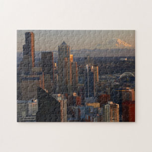 Uitzicht van de stad Seattle skyline 2 Legpuzzel
