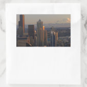 Uitzicht van de stad Seattle skyline 2 Rechthoekige Sticker (Tas)