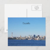 Uitzicht van de stad Seattle Washington van het wa Briefkaart (Voorkant / Achterkant)