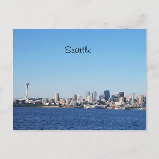 Uitzicht van de stad Seattle Washington van het wa Briefkaart (Voorkant)