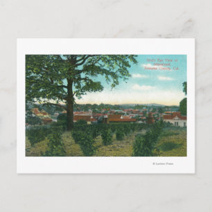 Uitzicht van de stad Sebastopol, CA Briefkaart