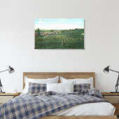 Uitzicht van de stad Sonoma uit de heuvel Canvas Afdruk (Insitu (Slaapkamer))