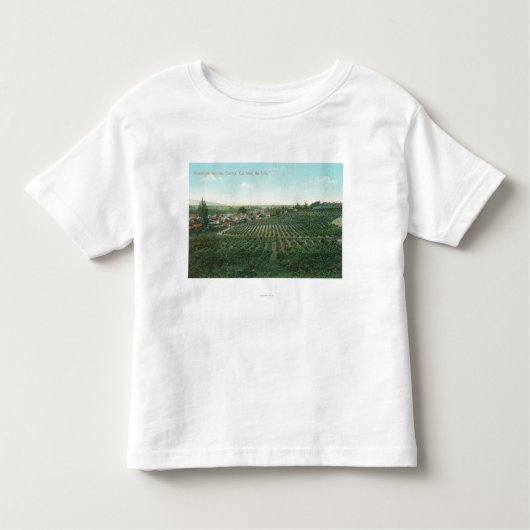 Uitzicht van de stad Sonoma uit de heuvel Kinder Shirts (Voorkant)