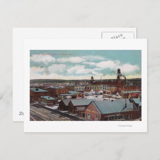 Uitzicht van de stad, trein TracksNampa, ID Briefkaart (Voorkant / Achterkant)