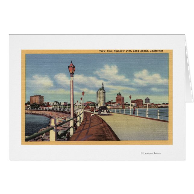 Uitzicht van de stad van de Rainbow Pier (Voorkant Horizontaal)