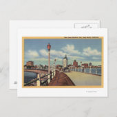 Uitzicht van de stad van de Rainbow Pier Briefkaart (Voorkant / Achterkant)
