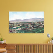 Uitzicht van de stad vanuit de heuvels canvas afdruk (Insitu (Woonkamer))