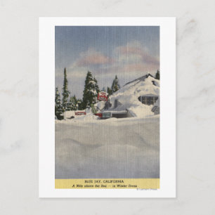 Uitzicht van de stad Winter Briefkaart