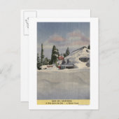 Uitzicht van de stad Winter Briefkaart (Voorkant / Achterkant)