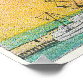 Uitzicht van de Star of India Boat Docked Poster (Hoek)