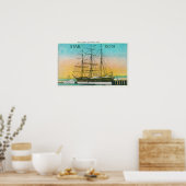 Uitzicht van de Star of India Boat Docked Poster (Keuken)