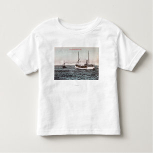 Uitzicht van de Steamer ElizabethBandon, OF Kinder Shirts
