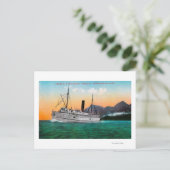 Uitzicht van de Steamer Jefferson Briefkaart (Staand voorkant)