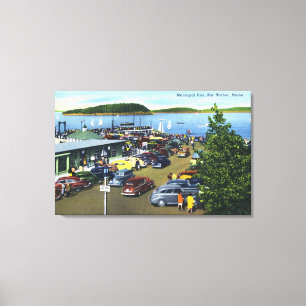 Uitzicht van de Stedelijke Pier Canvas Afdruk