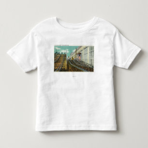 Uitzicht van de Steeplechase Rollerachtbaan Kinder Shirts