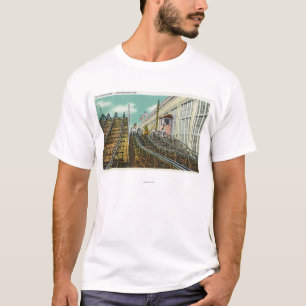Uitzicht van de Steeplechase Rollerachtbaan T-shirt