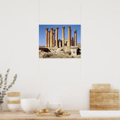 Uitzicht van de tempel van Artemis, gebouwd c.386 Poster (Keuken)