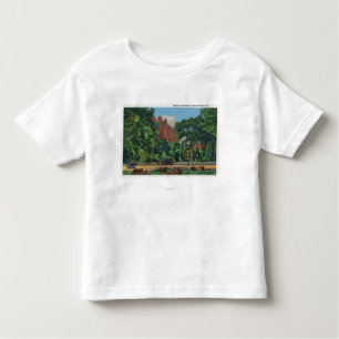 Uitzicht van de tempel van Sinawava Kinder Shirts