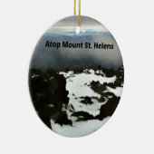 Uitzicht van de top van Mt. St. Helens Keramisch Ornament (Rechts)