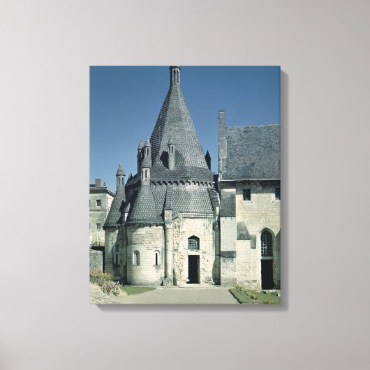 Uitzicht van de Tour d'Evrault Canvas Afdruk (Voorkant)