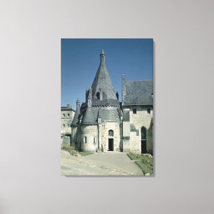 Uitzicht van de Tour d'Evrault Canvas Afdruk
