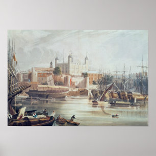 Uitzicht van de Tower of London Poster