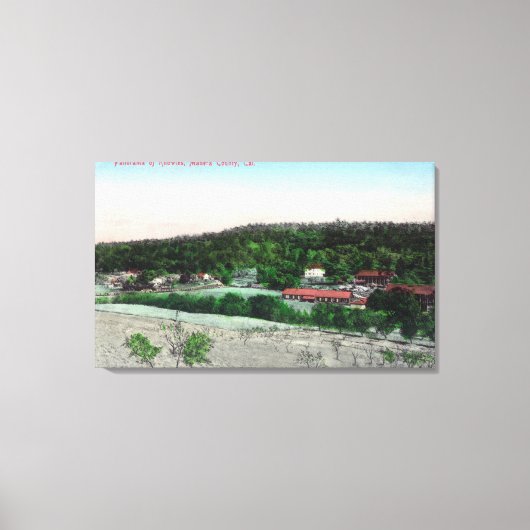 Uitzicht van de TownKnowles, CA Canvas Afdruk (Voorkant)