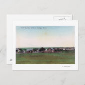 Uitzicht van de TownSharon Springs, KS Briefkaart (Voorkant / Achterkant)