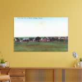 Uitzicht van de TownSharon Springs, KS Canvas Afdruk (Insitu (Woonkamer))