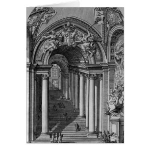 Uitzicht van de trap in de Scala Regia