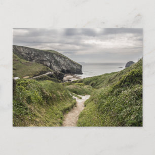 Uitzicht van de Trebarmet-zand nabij Tintagel, Cor Briefkaart