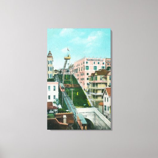 Uitzicht van de trolley canvas afdruk (Voorkant)